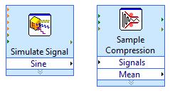 Postaraj się, aby umiejscowić go z prawej strony bloczku Simulate Signal.