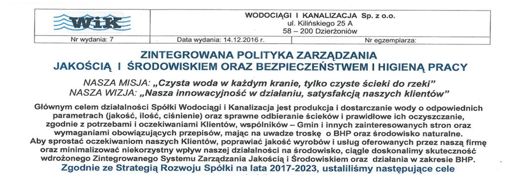 Załącznik Nr 2 do Umowy Zasady dotyczące BHP, bezpieczeństwa przeciwpożarowego oraz ochrony środowiska, obowiązujące Wykonawców realizujących prace na terenie Spółki