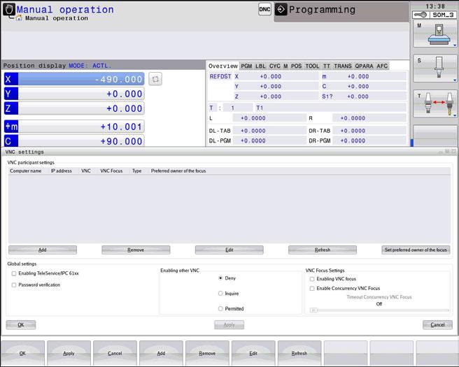 Funkcje HEROS Window-Manager 9 Dane eksploatacyjne Treść Znaczenie 1 Bieżący numer 2... 2018-07-04 Data (rrrr-mm-dd) 09:52:22 Godzina (gg:mm:ss) TNC:\nc_prog\TS.