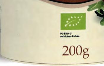 KOD: 290414 Ekologiczny bulion warzywny w proszku 200 g Skład: ziemniaki suszone, mąka kukurydziana, mąka z amarantusa, cebula, marchew, seler, pietruszka,