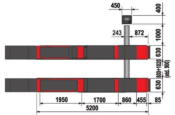 Posiada zabudowany podnośnik podprogowy L i zdalnie sterowane tylne płyty luzujące koła. Wgłębienia na obrotnice o głębokości 50mm. 8 768,00 00 57,6 8-0008 ampy wjazdowe o długości 00mm (szt.