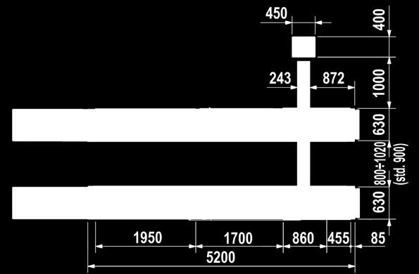 ) - Klapy unoszone, blokujące samochód przed spadnięciem z podnośnika do tyłu 55,00 5,65 8-00055 Przednia blokada (szt.