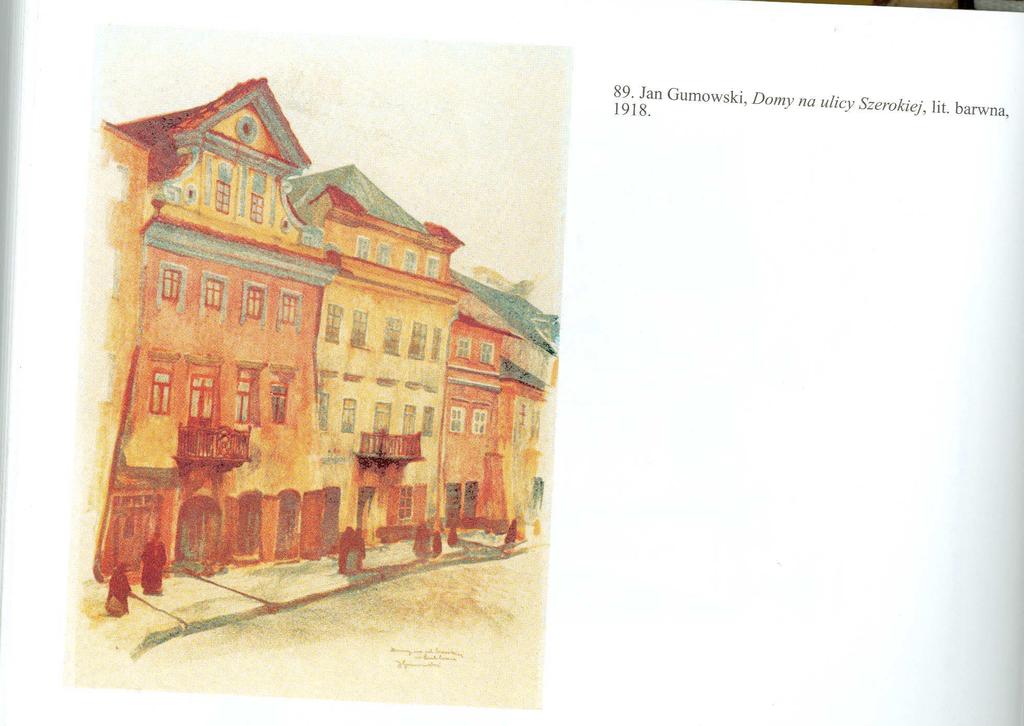 Ikonografia Szeroka 11 Szeroka 11, kamienica druga od lewej, autor Jan