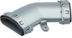 kanału LVE BH 90 231123 mm 98 mm 98 mm 207 Kolano 90 stopni - poziome.