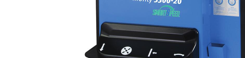 Komfortowa praca Inflator z 24 litrowym zbiornikiem Standardowe wyposażenie montażownic Monty z