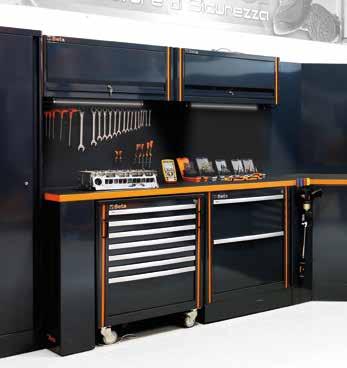 WORKSHOP EQUIPMENT C55 Aby odpowiedzieć na wymagania rynku kładącego wzrastający nacisk na jakość, wzornictwo i możliwość dopasowania do konkretnych potrzeb Beta opracowała modułowy system zabudowy