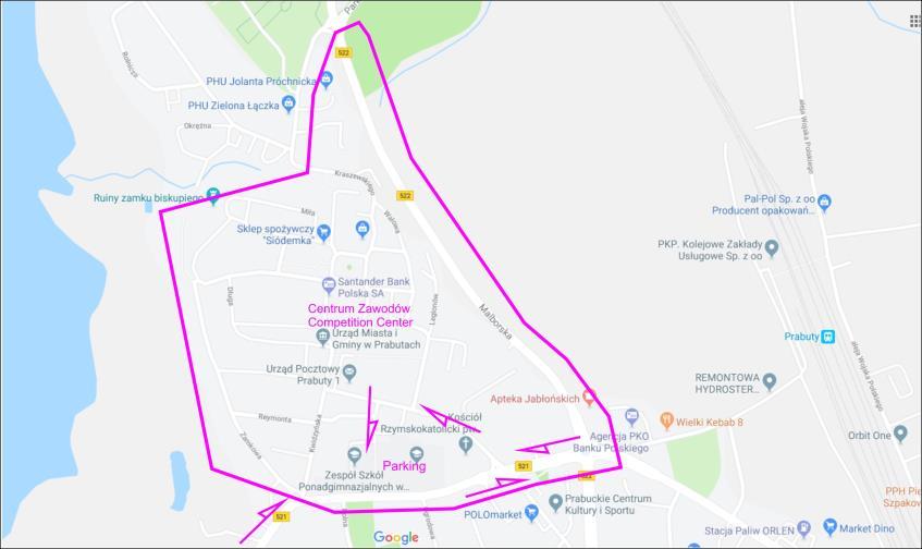 Etap 3 - Kwidzyn sobota 31.08.2019 r. Zamknięcie strefy startu godz. 16.