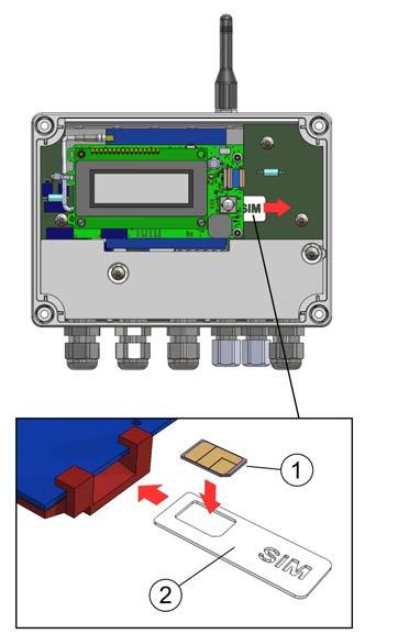 Instrukcja montażu i obsługi idoil Solar 22/60 Instalowanie karty SIM (tylko model idoil-30 3G, opcja). Upewnić się, że zasilanie urządzenia jest wyłączone.