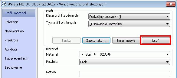 Modelowanie 10: Usprawnienia w profilach złożonych i spawanych Dla wstawionych profili złożonych lub belek spawanych