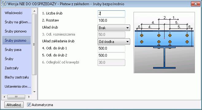 Połączenia 7: Nowe połączenie śrubowanych płatwi z zakładem Advance