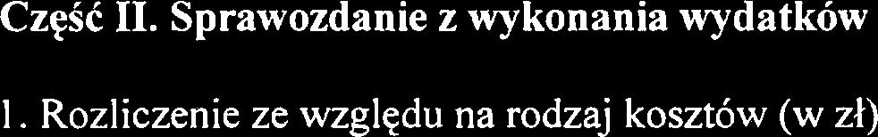 CzeSC 11. Sprawozdanie z wykonania wydatkow 1.