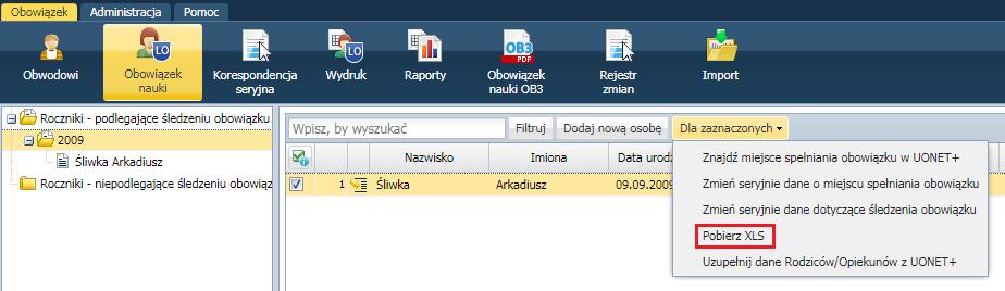 Sporządzanie wydruków i generowanie raportów 29 Sporządzanie wydruków i generowanie raportów System Obowiązek nauki umożliwia sporządzanie wydruków sprawozdań oraz tworzenie i drukowanie szablonów,