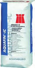 Uszczelnienia krystaliczne AQUAFIN-IC Krystaliczna zaprawa uszczelniająca Krystaliczna zaprawa do uszczelniania kapilarow w strukturze betonu w zbiornikach na wodę pitną, wodę retencyjną,