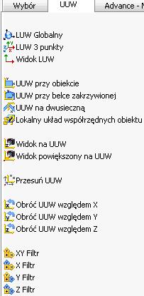 Przydatne opcje stosowane w Advance Aby anulować polecenie Advance, naciśnij Esc. Bieżące polecenie i podpowiedzi są wyświetlane w wierszu poleceń na dole ekranu.