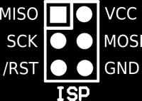 By using programmer with ISP interface, microcontroller can be