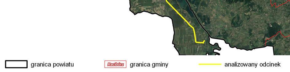 Rozpoczyna się od skrzyżowania z drogą krajową nr 78 (0+000 km), dalej biegnie