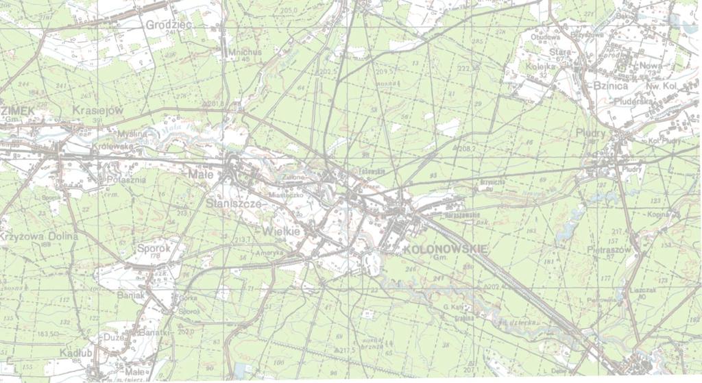 5 ANALIZA ISTNIEJĄCYCH OSNÓW 5.1 Punkty podstawowej osnowy poziomej Na rozpatrywanym terenie powiatu brak jest punktów fundamentalnej osnowy poziomej 1 klasy.
