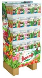 DISPLAYE 1/4 PALETY produkt Florovit PRO NATURA mikroflora granulat 1 kg DISPLAY 13 Florovit pro natura mikroflora nawóz granulowany do warzyw, kwiatów, drzew i krzewów owocowych Florovit pro natura