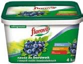 NAWOZY MINERALNE GRANULOWANE Do borówek i innych roślin kwaśnolubnych N : P : K 9,5 : 5,0 : 12,2 zawiera także magnez, siarkę, bor, miedź, żelazo, mangan, molibden, cynk.