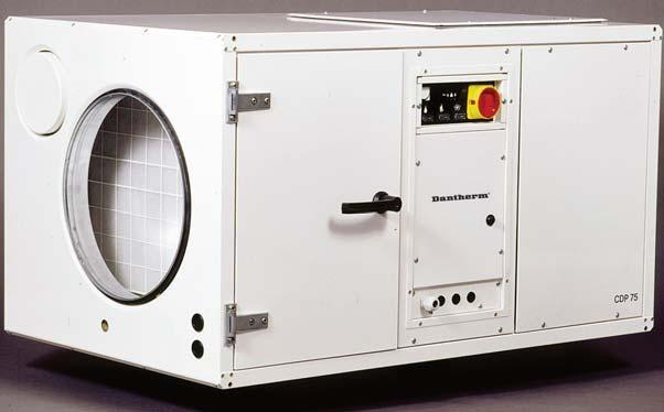 Osuszacz CDP 75 Optymalna powierzchnia basenu od 30 do 100 m 2 Dane techniczne Model CDP 75 Zakres pracy wilgotność 40 100 % RH Zakres pracy temperatura 20 38 C Przepływ powietrza 1500 m 3 /h Spręż