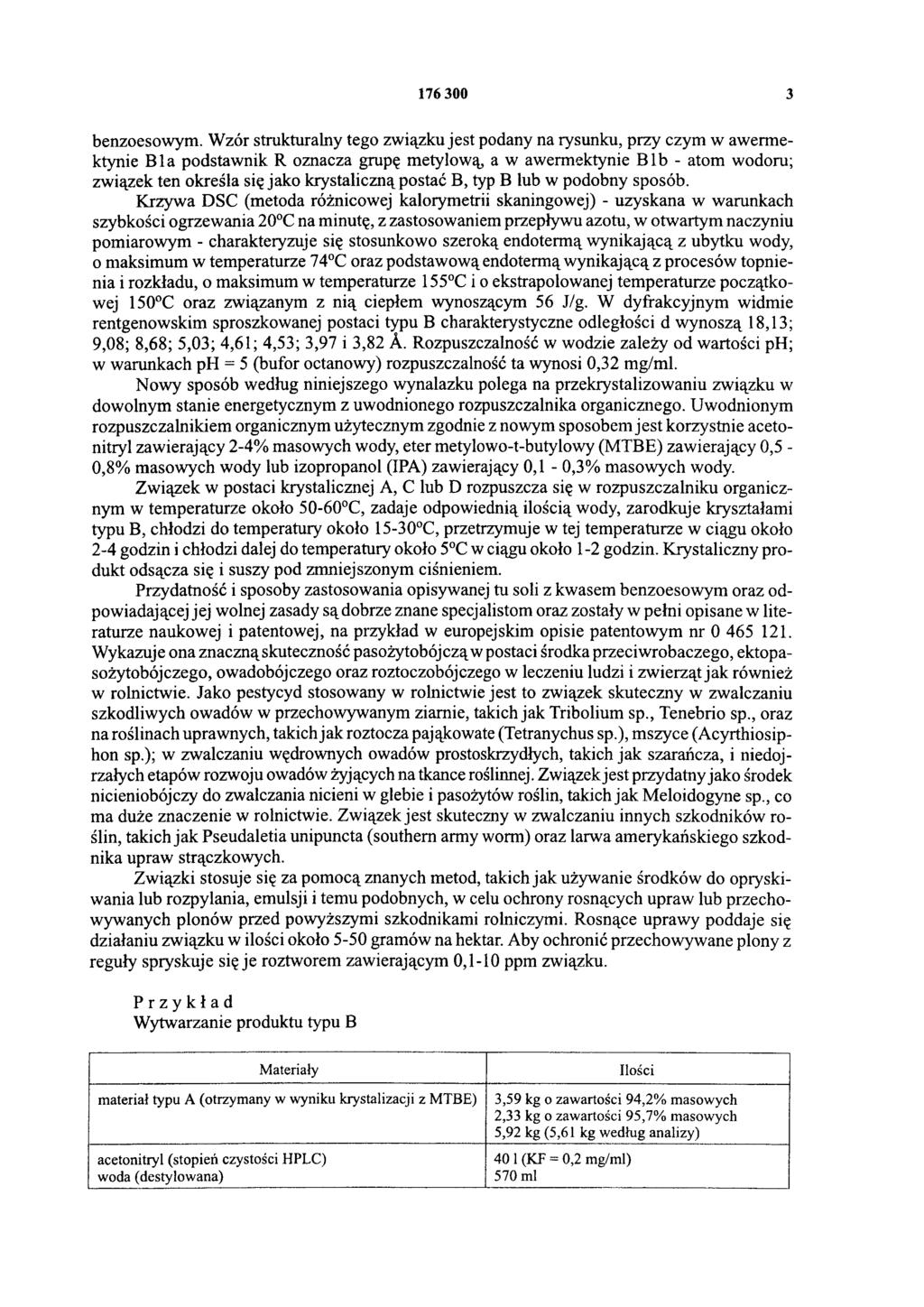176 300 3 benzoesowym.