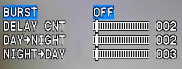 Day / Night Dzień Noc - Ustawienie elektronicznej funkcji dualnej w kamerze pozwala na obserwowanie w słabych warunkach oświetleniowych