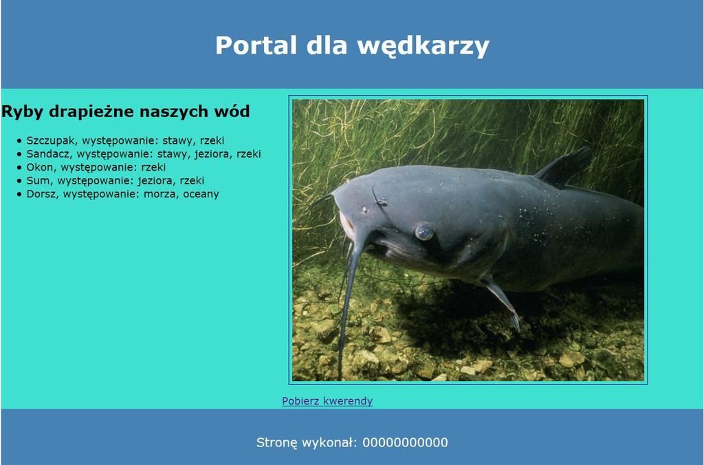 Witryna internetowa Przygotowanie grafiki: Obraz 2. Witryna internetowa Plik ryba1.
