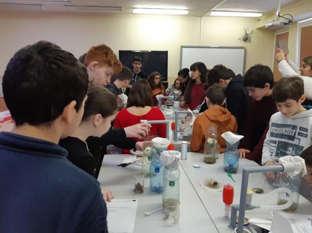 Later, we could examine the ph of the aquarium water. Then we were officially said goodbye to teachers from Slovakia and other countries.