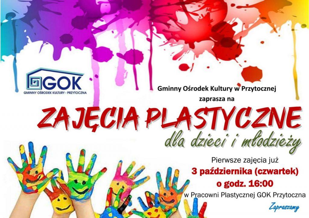 Zajęcia plastyczne Pierwsze zajęcia odbędą się 3