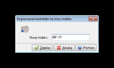 W menu podręcznym(pod prawym klawiszem myszki) w oknie kartoteki dostępne są następujące opcje: <Ctrl+Shift+L> opcja ta służy do ponownego naliczenia stanu dla ustawionej kartoteki.