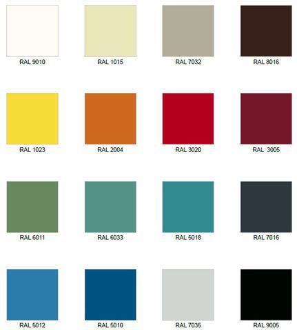 Kolory RAL: SEJFY Sejfy i szafy kl. A, B, C malowane są tylko w kolorze Ral 7035. Inne kolory - za dopłatą Biuro i Szkoła Meble, Wyposażenie PHU BIS-MW s.c.