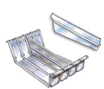Separatory pionowe Dostępne są w 3 wysokościach: 244 mm, 344 mm, 444