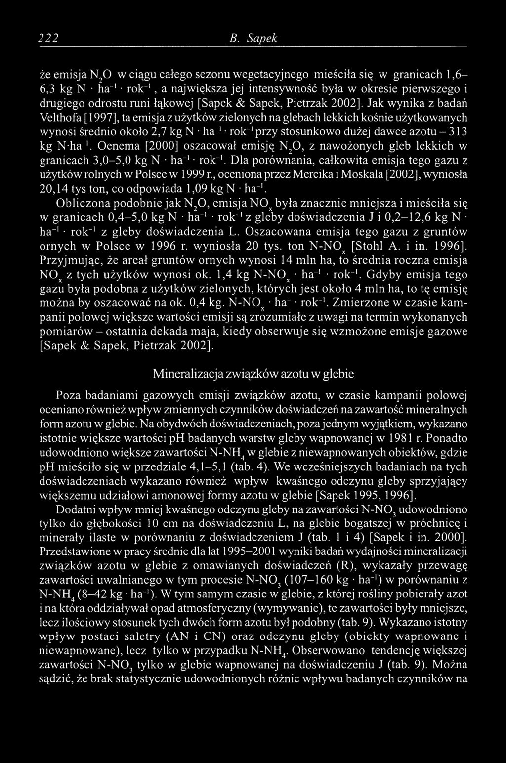 [Sapek & Sapek, Pietrzak 2002].