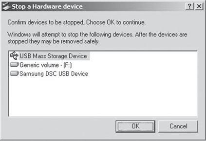Odczanie dysku wymiennego Windows 2000/XP/Vista (Rzeczywisty wygld moe by inny ni na ilustracjach, w zalenoci od systemu operacyjnego Windows). 1.