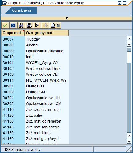 Kliknij przycisk, żeby wybrać odpowiedni wpis z listy: Ogranicz. zakr. wartości (1) 9.