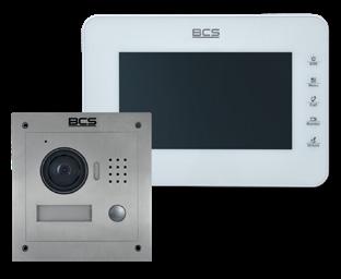 SYSTEMY I Model/zdjęcie Opis Cena Netto Cena Brutto BCS-VDI6 W skład zestawu wchodzi : Zewnętrzny panel BCS-N1202S charakterystyka: Front koloru srebrnego, wykonany ze stali nierdzewnej Kamera kolor
