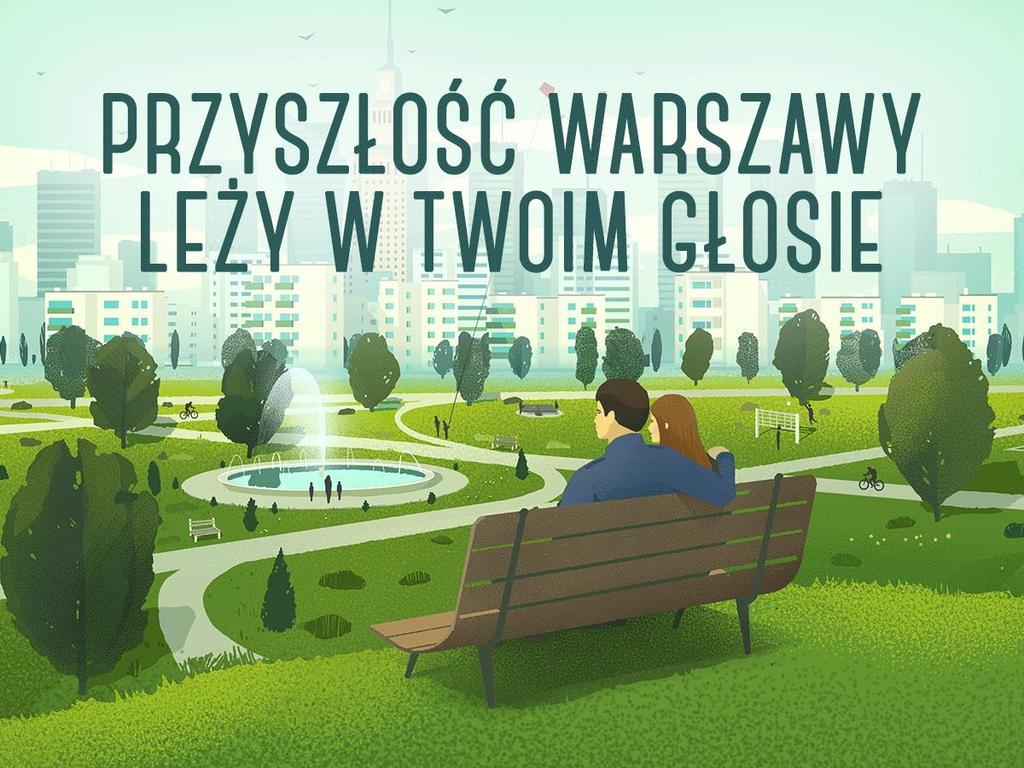 Rys. 4. Grafika zachęcająca do udziału w głosowaniu na pomysły Wśród form promocji (i rodzajów materiałów), dystrybuowanych przez CKS i dzielnice na różnych etapach budżetu partycypacyjnego, były: 1.