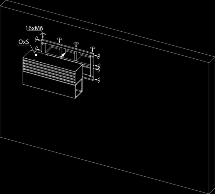 OxS should be installed on the frame already. Zamontować czeprnio-wyrztunię powietrza OxS do wcześniej zamontowanej ramy. De OxS moet al op het frame zijn geïnstalleerd.