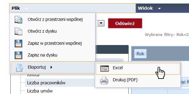 Ćwiczenie sprawdzające Proszę utworzyć i zapisać raport (eksportuj do pliku Excel) sprawdzający liczbę nauczycieli dyplomowanych w 2017 roku i 2018 roku w podziale na stanowiska.