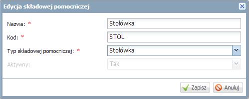 12 Materiały dla uczestnika instruktażu Po zdefiniowaniu składowej pomocniczej jej nazwa pojawi się w prawym panelu ekranu.