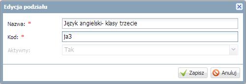 Przejdź do widoku Arkusz/ Przydziały i wyświetl w tabeli przydziały zajęć z języków obcych. 4.