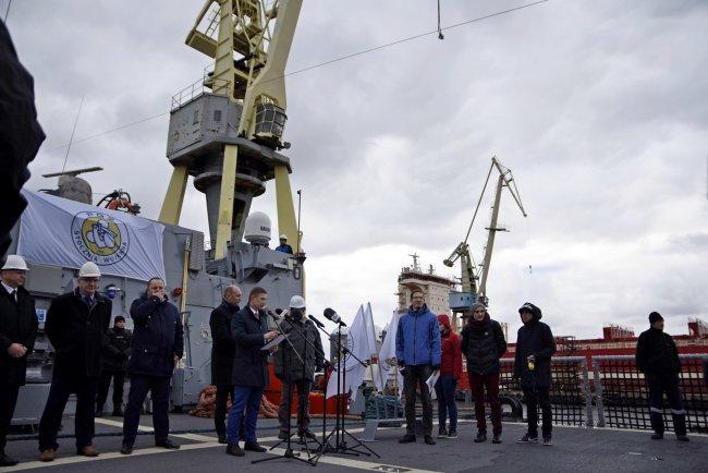 ORP Ślązak po pierwszych próbach Pierwsze próby morskie okręt patrolowy ORP Ślązak ma już za sobą.