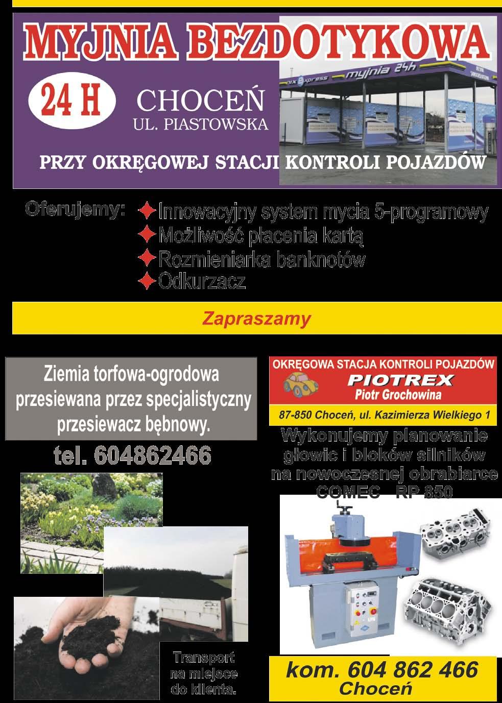 16 WIADOMOŚCI CHOCEŃSKIE Targowisko w Choceniu Przeprowadziliśmy przetarg na realizację inwestycji pn: Budowa targowiska w Choceniu.
