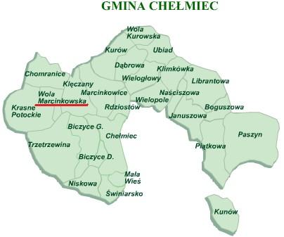 II. CHARAKTERYSTYKA MIEJSCOWOŚCI WOLA MARCINKOWSKA 1.
