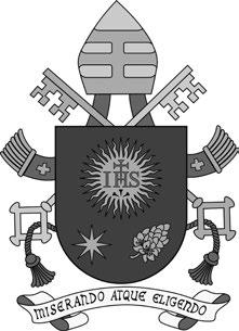 Herb papieża Franciszka Papieskie zawołanie miserando atque eligendo oznacza dosłownie okazując miłosierdzie i wybierając.
