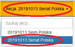 2) Podobnie wprowadzamy protokół do Senatu (na górze strony wybieramy akcję Senat) 4 W przypadku jakichkolwiek niejasności lub problemów prosimy o kontakt mailowy