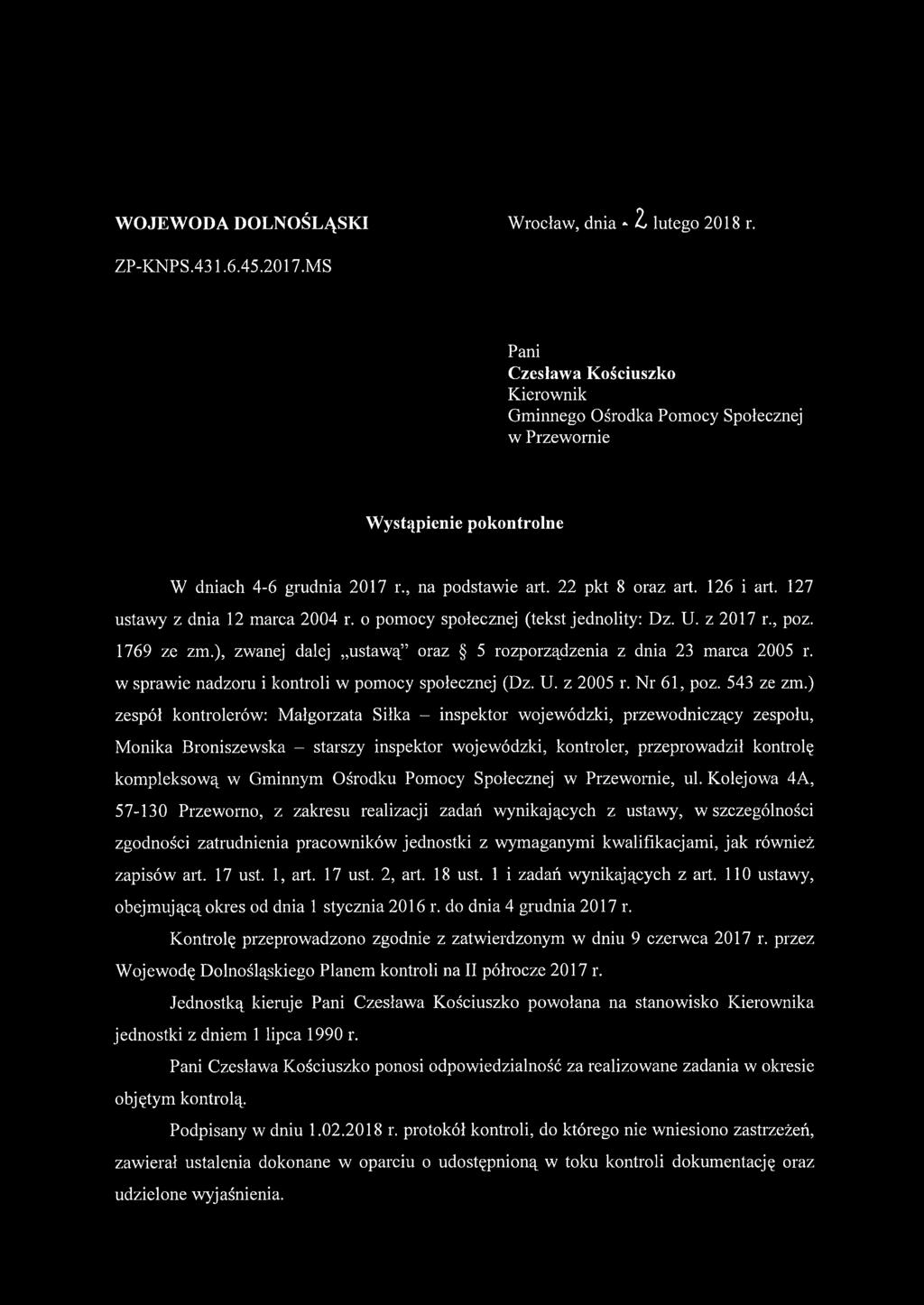 127 ustawy z dnia 12 marca 2004 r. o pomocy społecznej (tekst jednolity: Dz. U. z 2017 r., poz. 1769 ze zm.), zwanej dalej ustawą oraz 5 rozporządzenia z dnia 23 marca 2005 r.