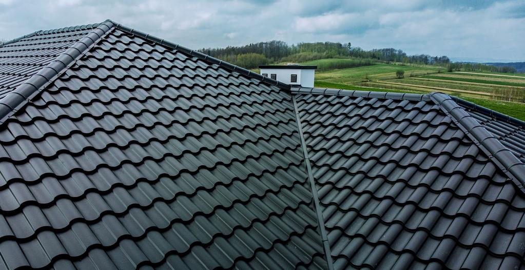 Parametry produktu Model na wymiar Model arkuszowy Bratex Centro przełamuje bariery blachodachówek modułowych i konwencjonalnych Materiał Długość modułu blacha stalowa 0,5 / 0,6 mm blacha aluminiowa