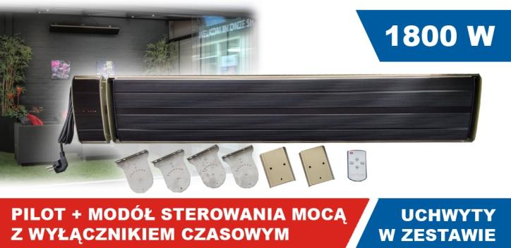 prąd zmianowy: 7,8 A ogrzewana powierzchnia: do 20 m² waga netto 6,8 kg (8 kg brutto) wymiary: 1095x189x67 (mm) 660 zł +VAT U PROMIENNIK RAI 24 B moc:
