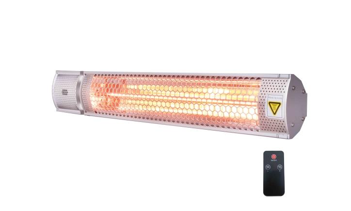 SUN-RAI PROMIENNIKI PODCZERWIENI ŚWIECĄCE Z MODUŁEM STERUJĄCYM QUARTZ moc: 2 kw prąd zmianowy: 8,7 A ogrzewana powierzchnia: 10-18 m² typ grzałki : kwarcowa (1620*C) waga netto 2,6 kg (3,5 kg brutto)